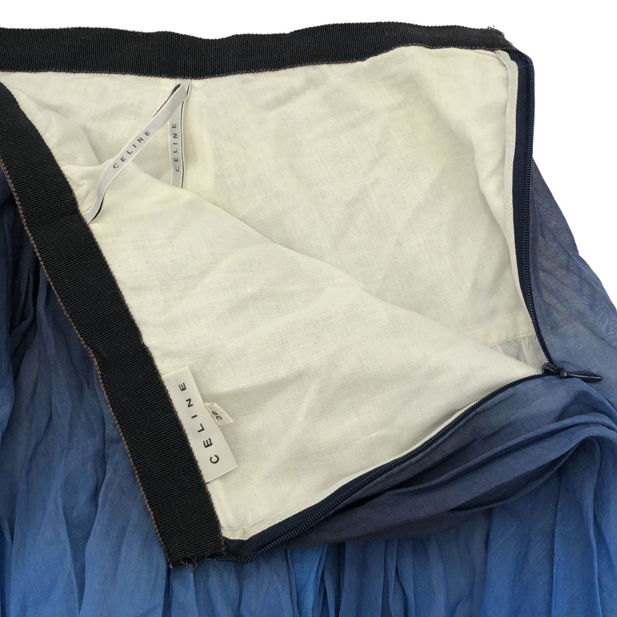 Celine Gradient Skirt 2 White Blue 36 — view 4