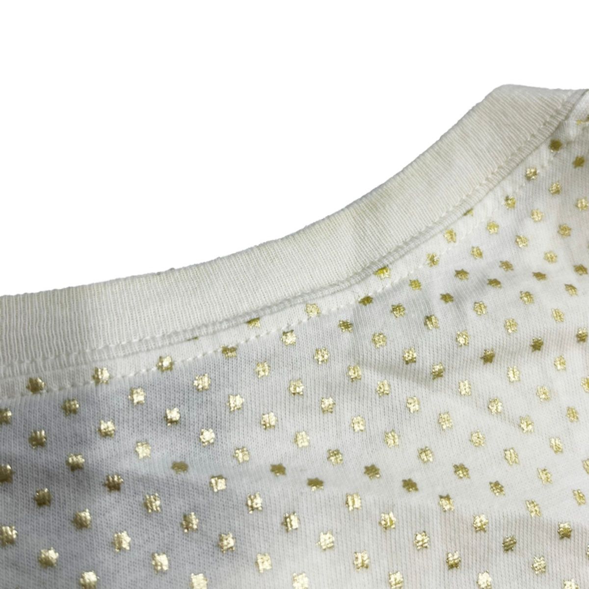 Gucci Logo Star Dot Print T-Shirt Ivory XS — view 6