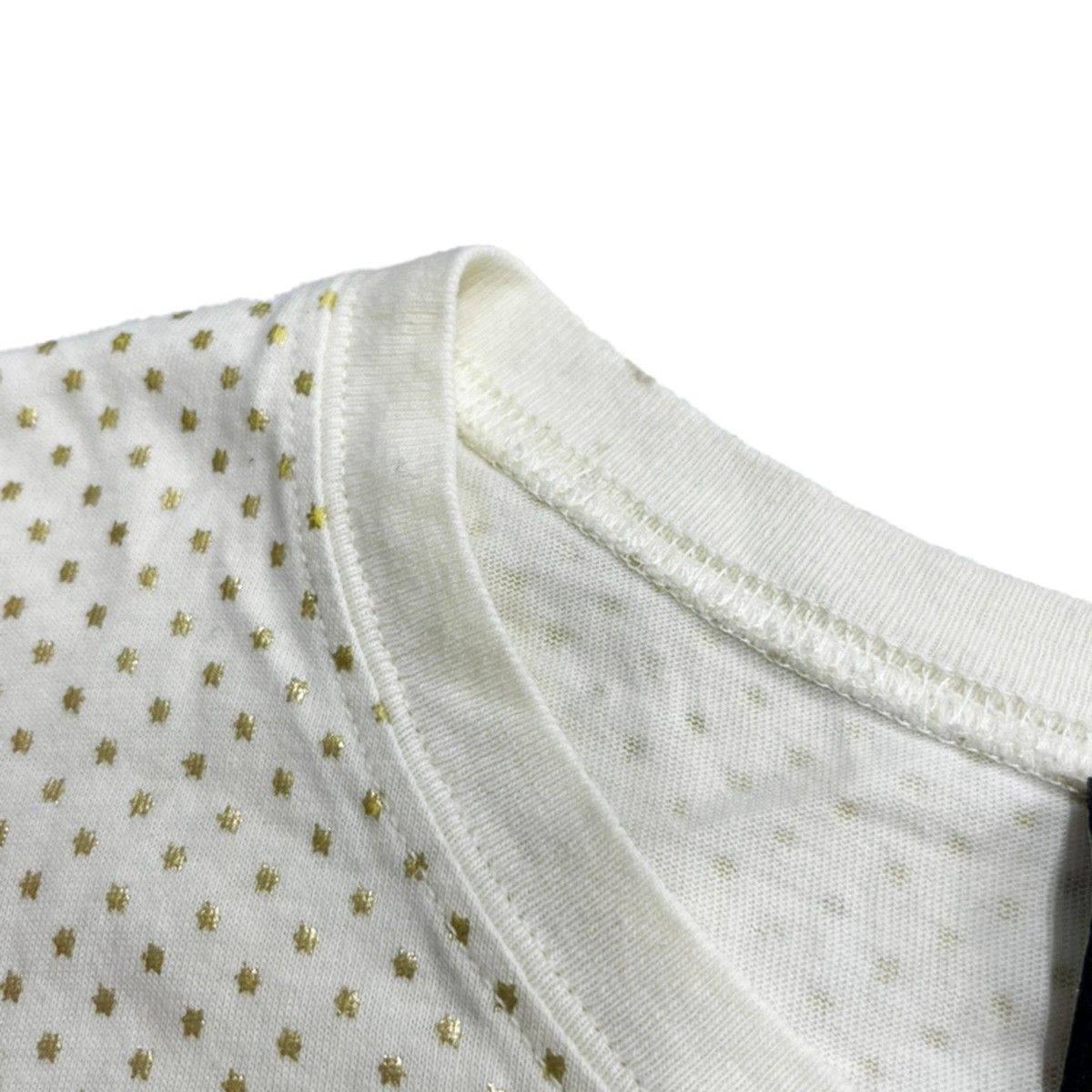 Gucci Logo Star Dot Print T-Shirt Ivory XS — view 5