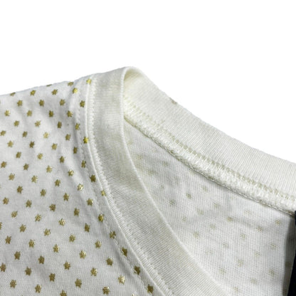 Gucci Logo Star Dot Print T-Shirt Ivory XS — view 5