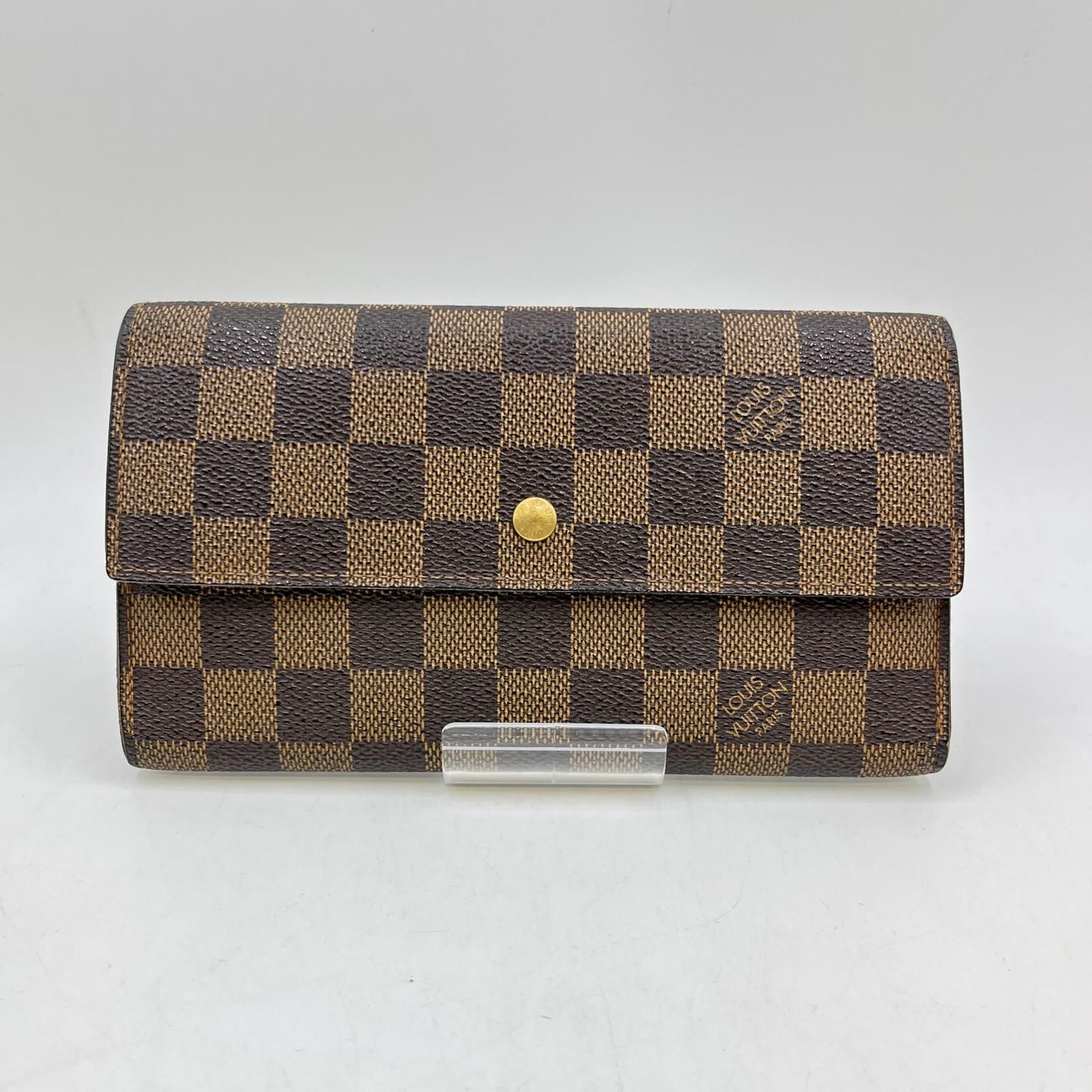 Louis Vuitton Damier Portefeuille Trezor International Brown Wallet