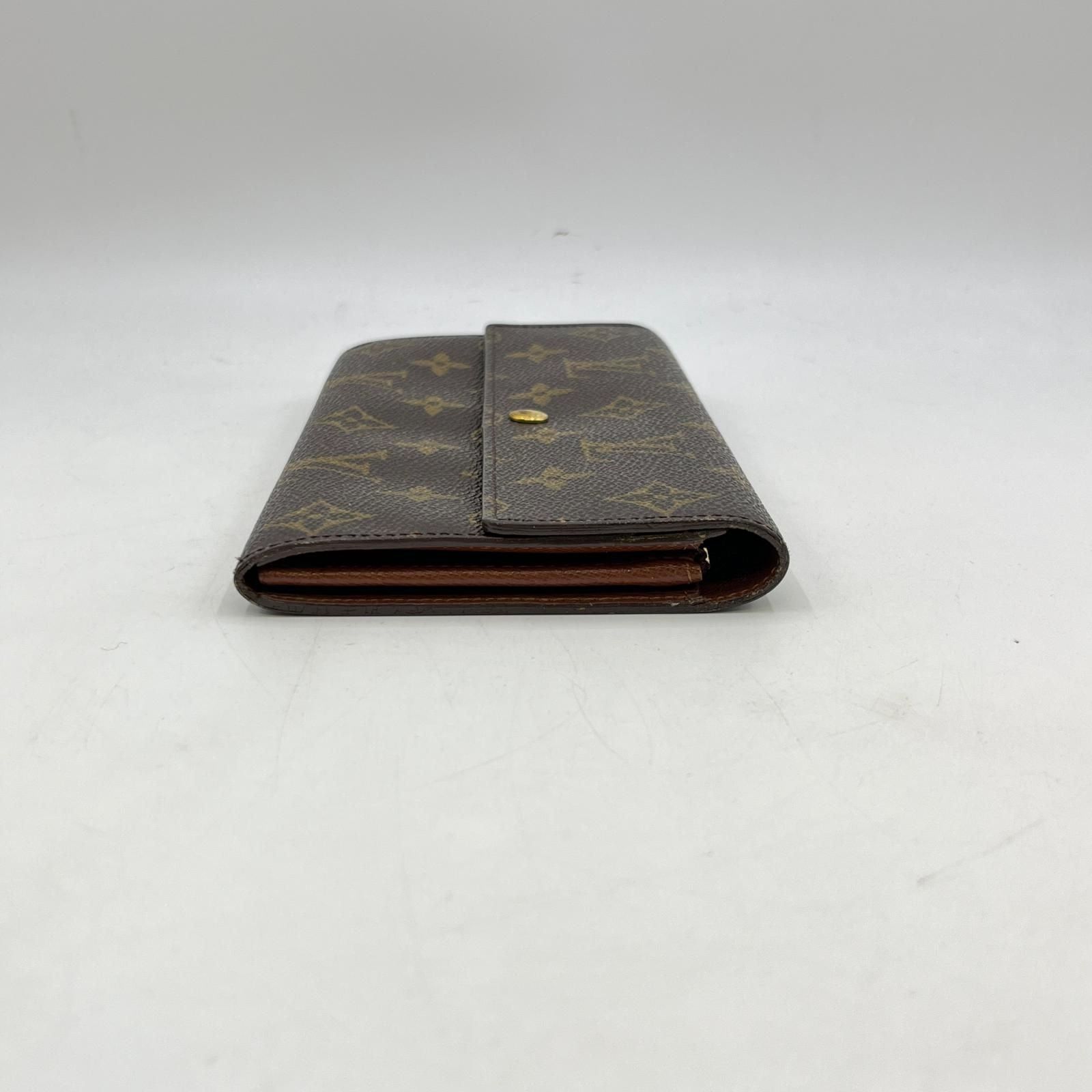 Louis Vuitton Monogram Portefeuille Sarah Wallet Brown — view 3
