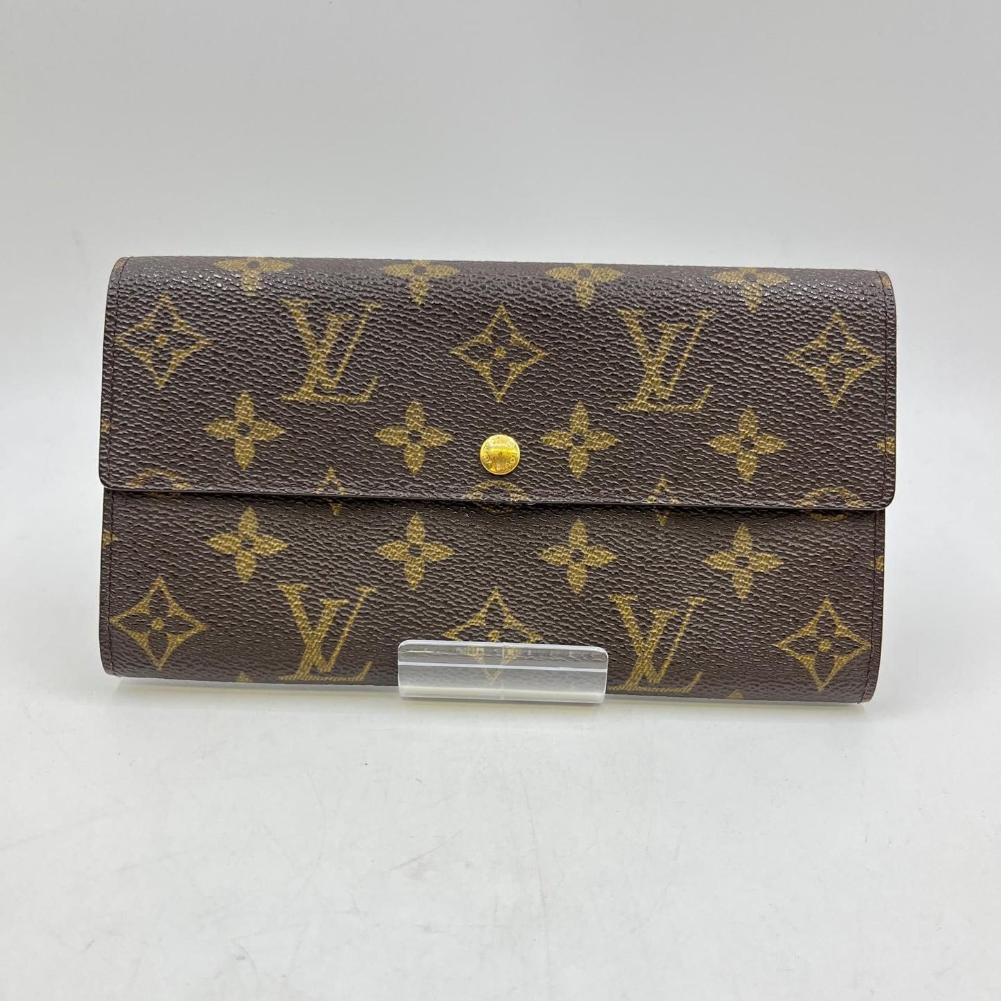 Louis Vuitton Monogram Portefeuille Sarah Wallet Brown