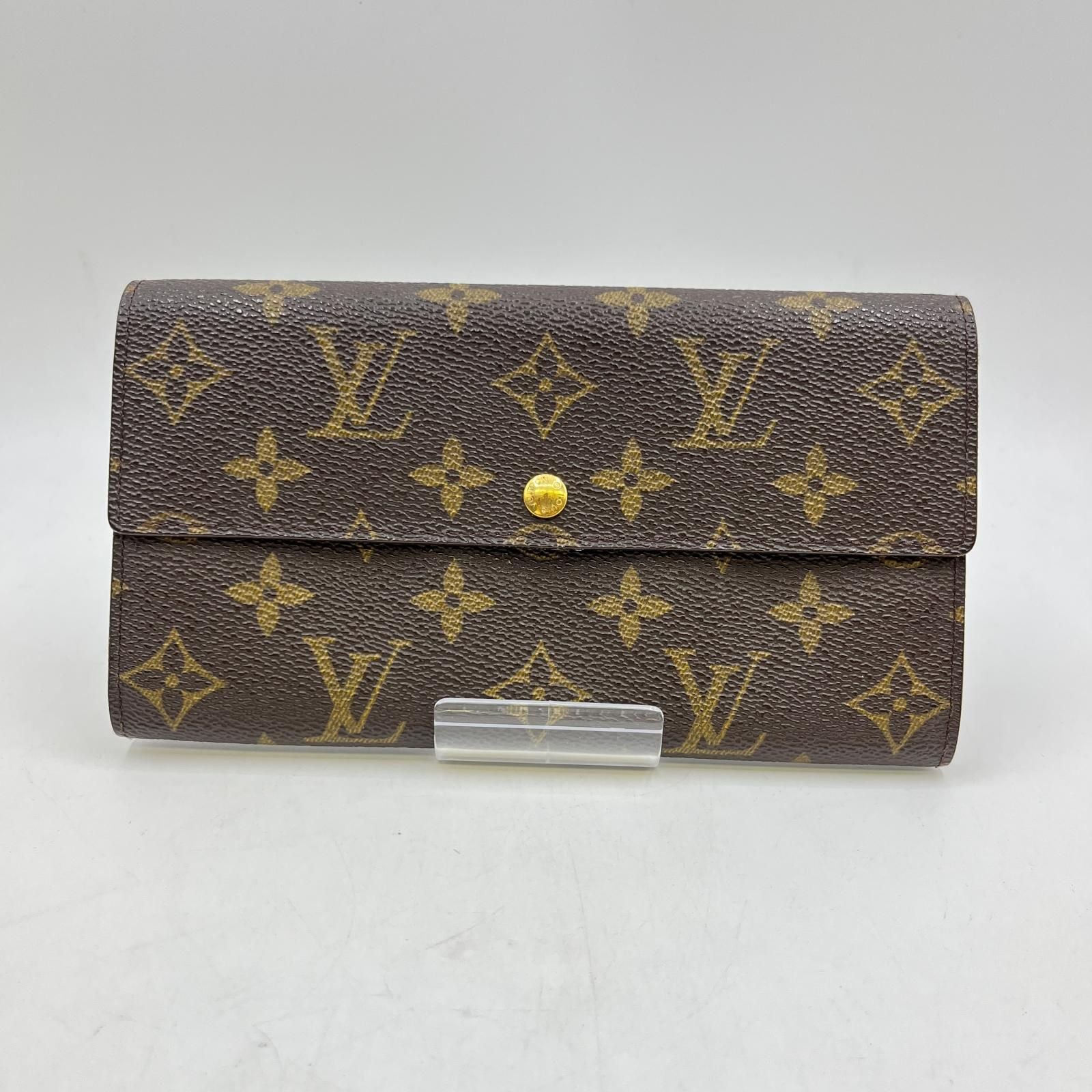 Louis Vuitton Monogram Portefeuille Sarah Wallet Brown