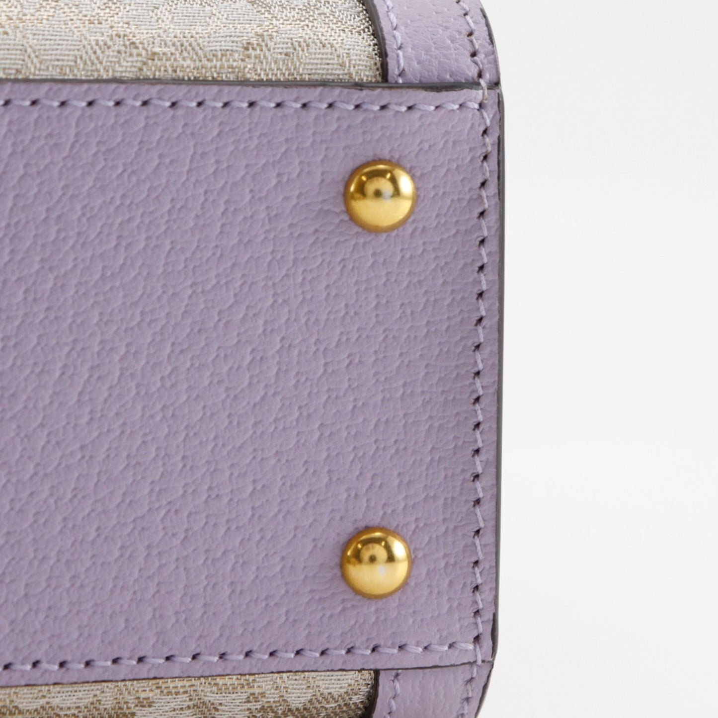 Gucci Diana Small Hosoo Collaboration 2-Way Nishijin Leather Textile Purple — view 7