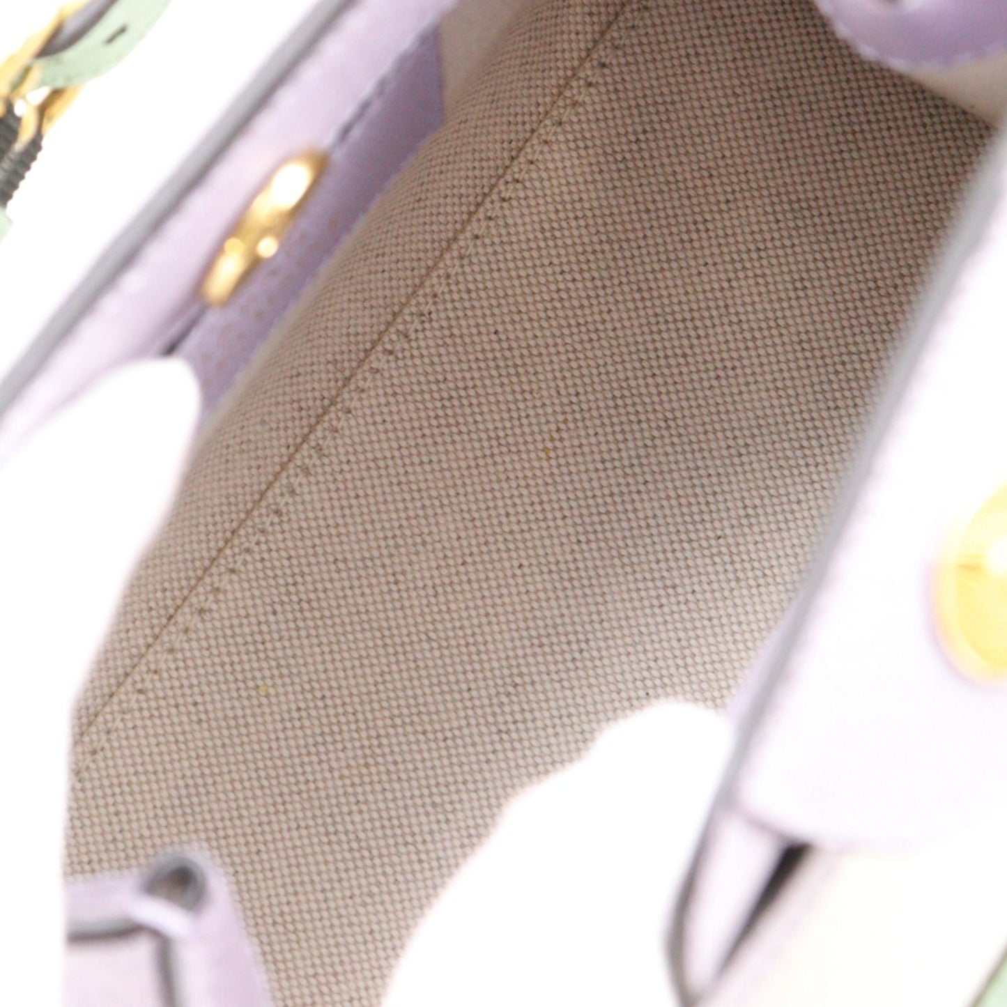 Gucci Diana Small Hosoo Collaboration 2-Way Nishijin Leather Textile Purple — view 6