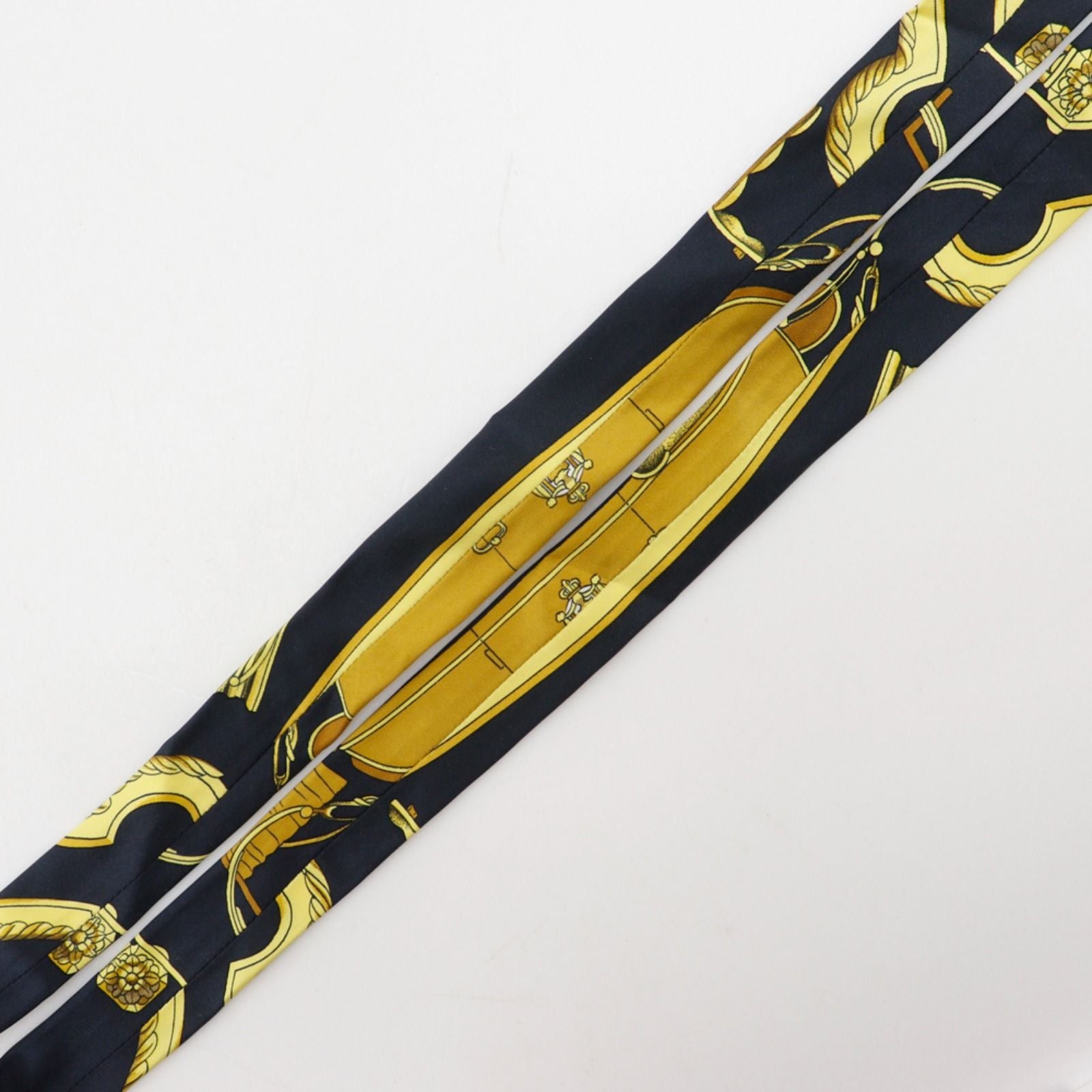 Hermes Silk Black Braces — view 9