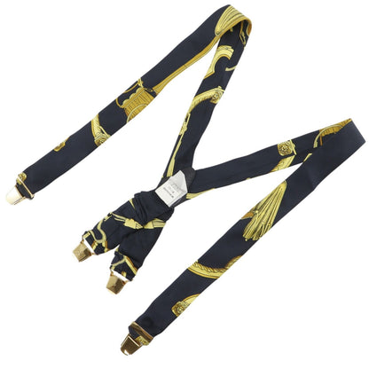 Hermes Silk Black Braces — view 2
