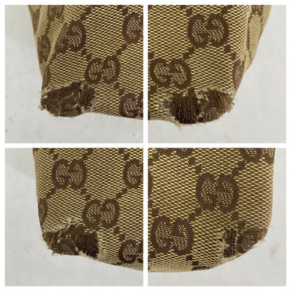 Gucci GG Canvas Tote Webbing Line Brown — view 6