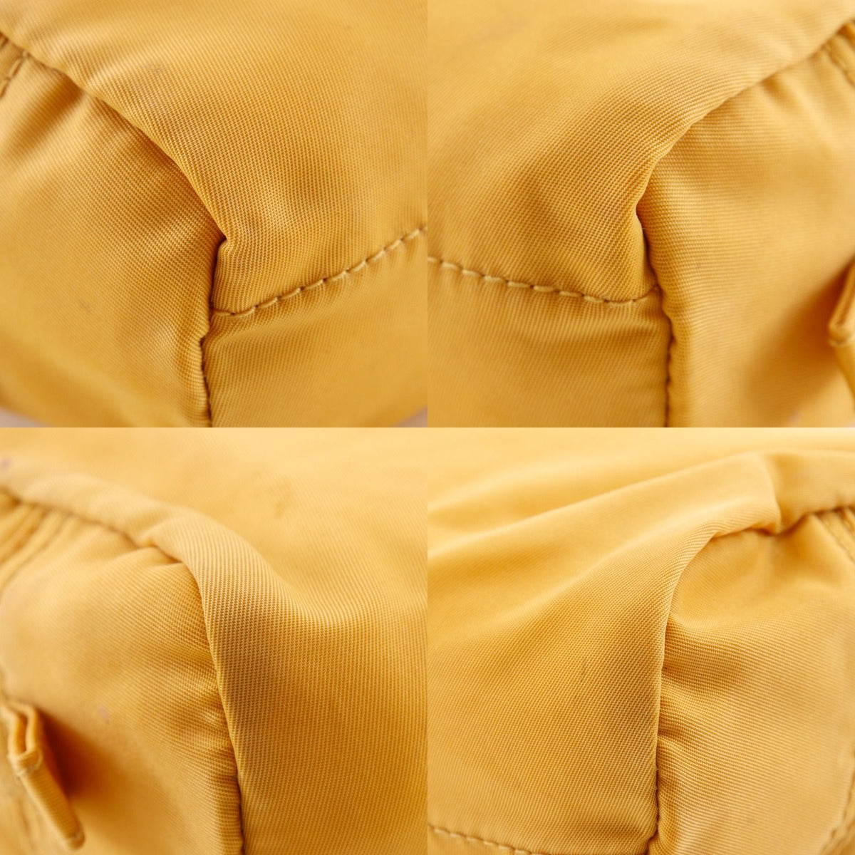 Prada Nylon Yellow Pouch — view 4