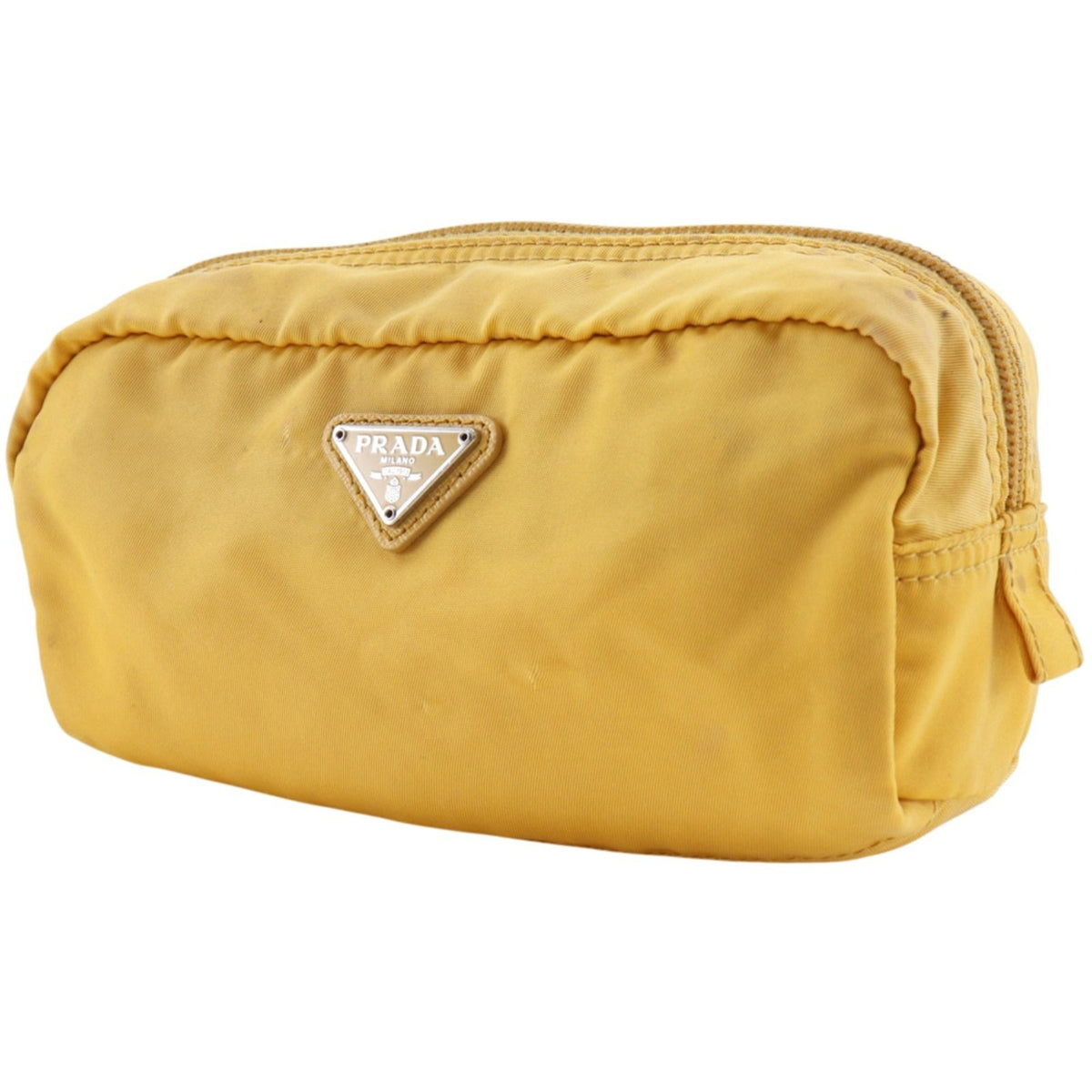 Prada Nylon Yellow Pouch — view 2