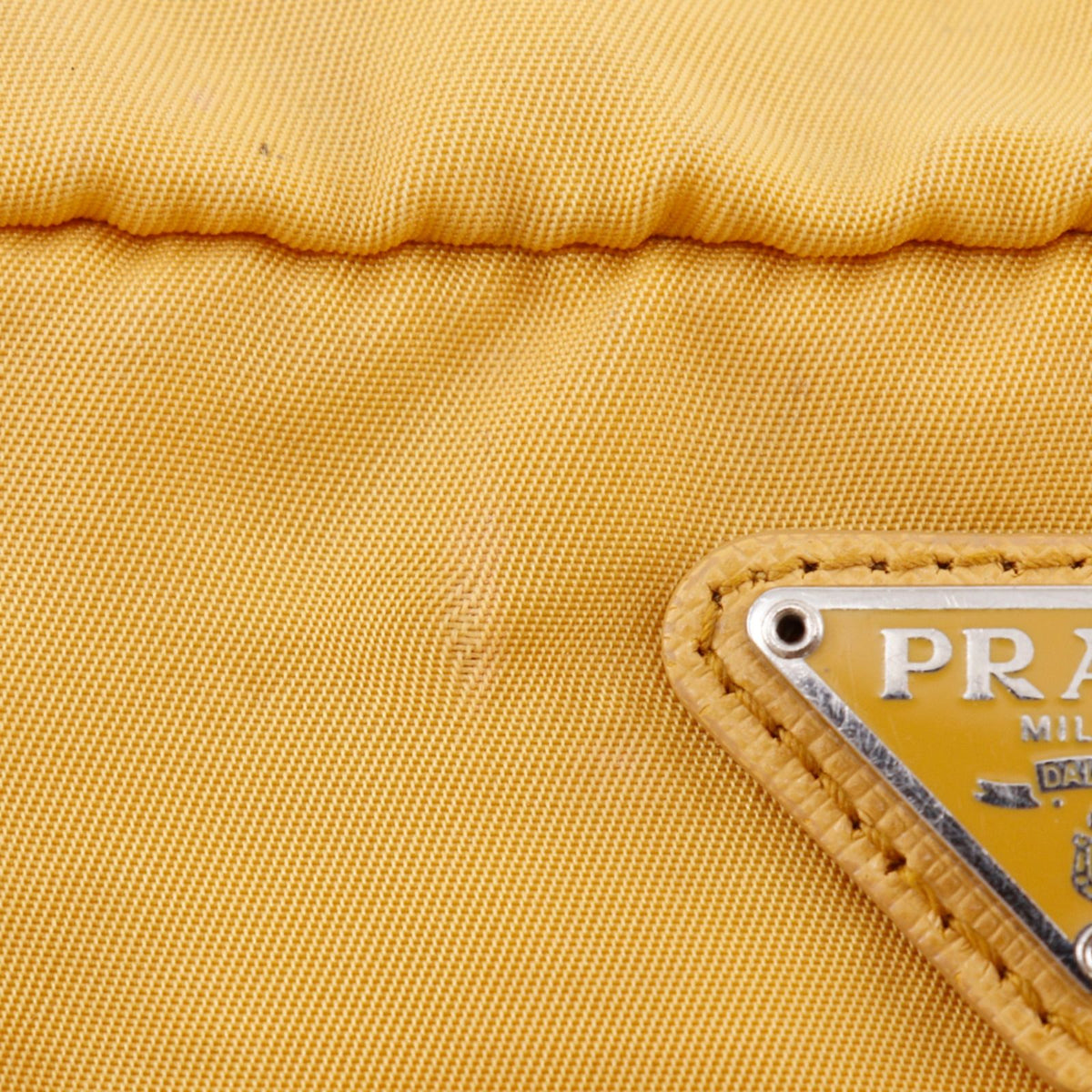 Prada Nylon Yellow Pouch — view 7