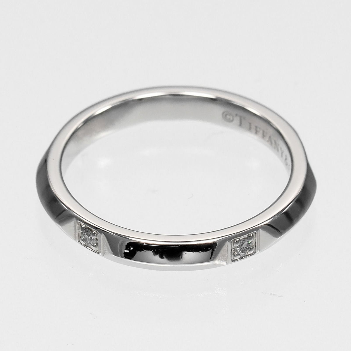Tiffany & Co True Platinum Diamond Ring — view 7