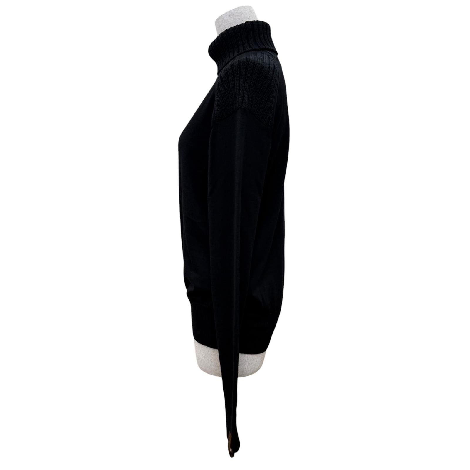Louis Vuitton Monogmbskin Parts Turtle Neck Long Sleeve Hoodie Black XS — view 3
