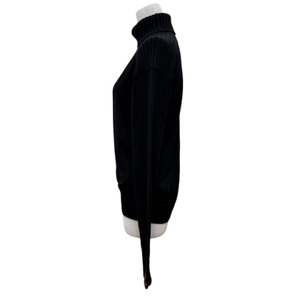 Louis Vuitton Monogmbskin Parts Turtle Neck Long Sleeve Hoodie Black XS — view 3
