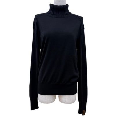 Louis Vuitton Monogmbskin Parts Turtle Neck Long Sleeve Hoodie Black XS