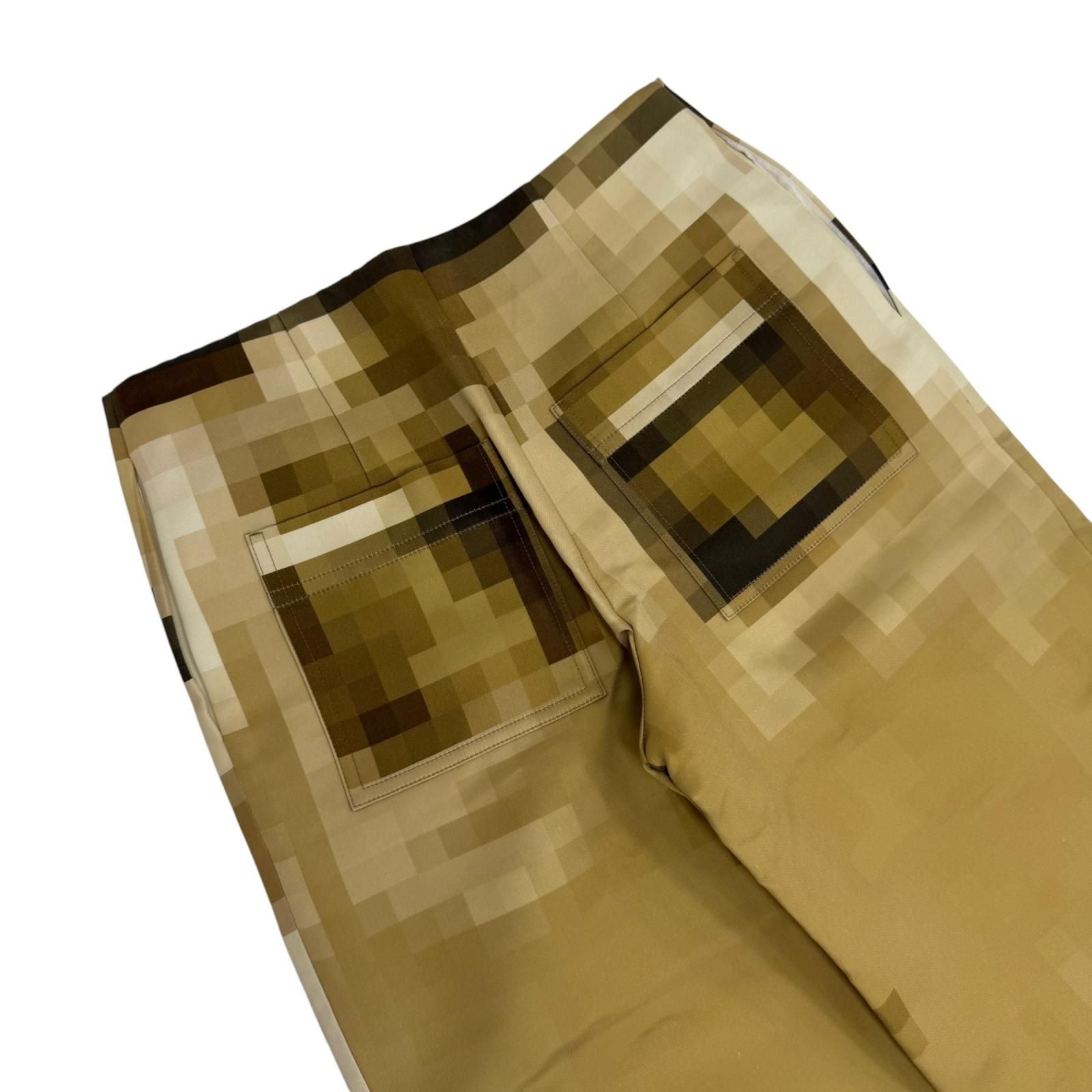 Loewe Silk 100% Trousers Picreasing le Wide Pants Gold 36 Regular — view 5