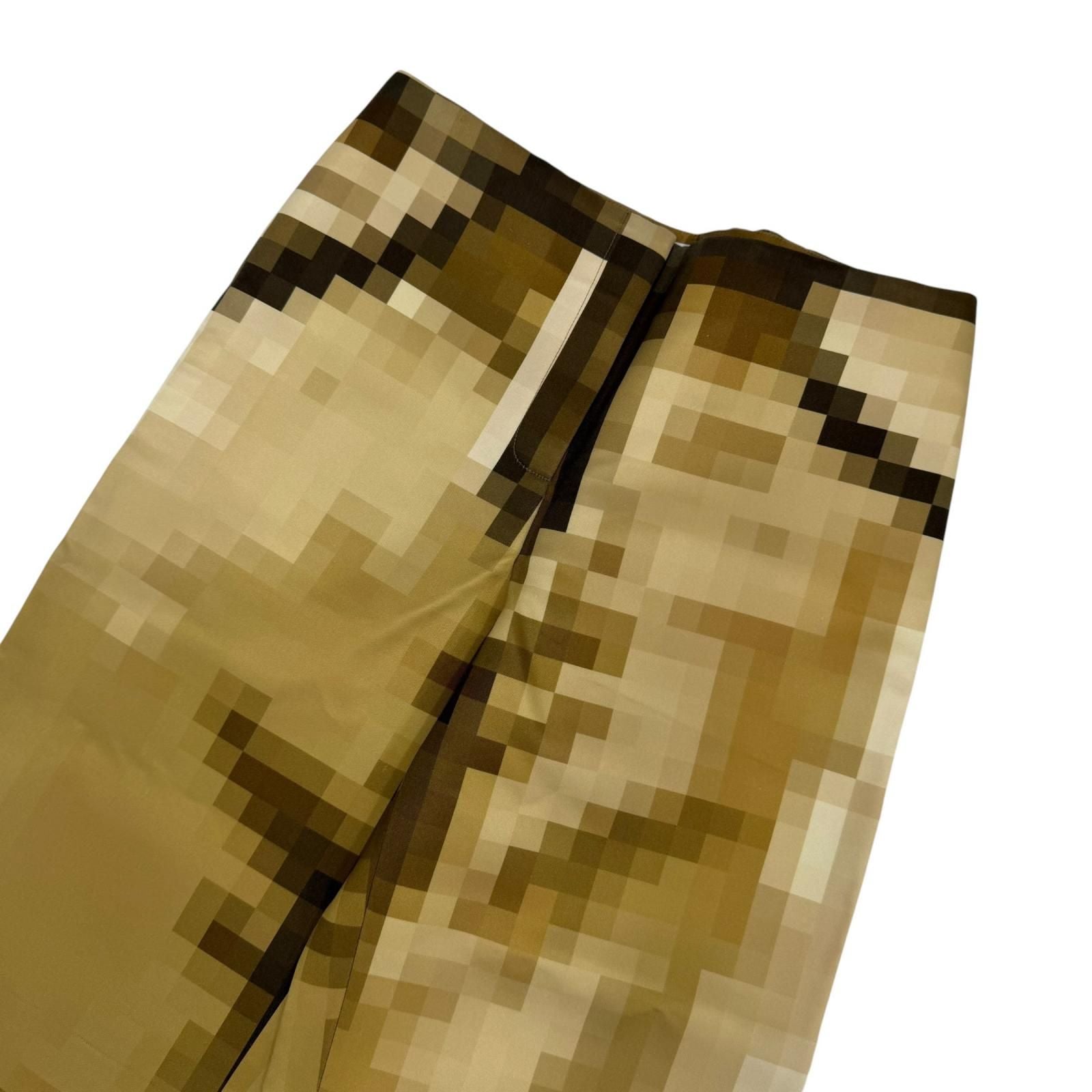 Loewe Silk 100% Trousers Picreasing le Wide Pants Gold 36 Regular — view 3