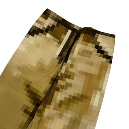 Loewe Silk 100% Trousers Picreasing le Wide Pants Gold 36 Regular — view 3