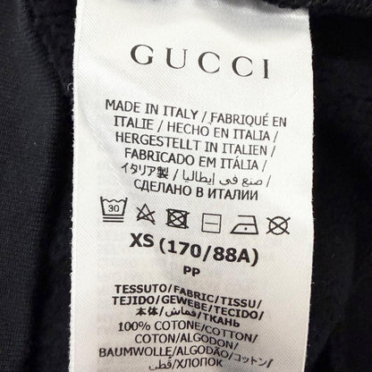 Gucci Interlocking Logo Print Sweatshirt Hoodie Black XS — view 7