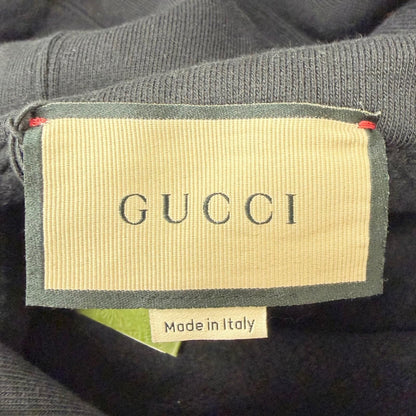 Gucci Interlocking Logo Print Sweatshirt Hoodie Black XS — view 6