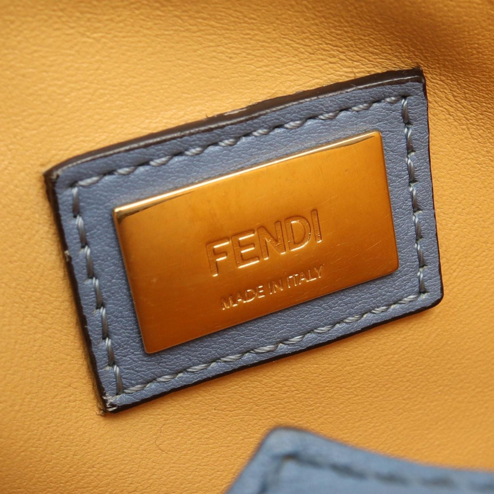 Fendi Handbag Petite 2 Jours Toujour Light Blue Leather — view 4
