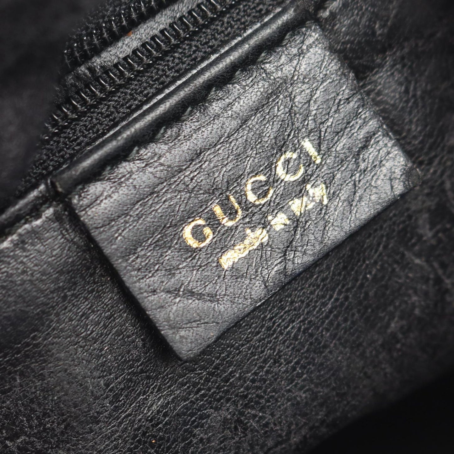 Gucci Shoulder Bag Bamboo 001 Black Leather — view 4