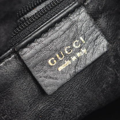 Gucci Shoulder Bag Bamboo 001 Black Leather — view 4