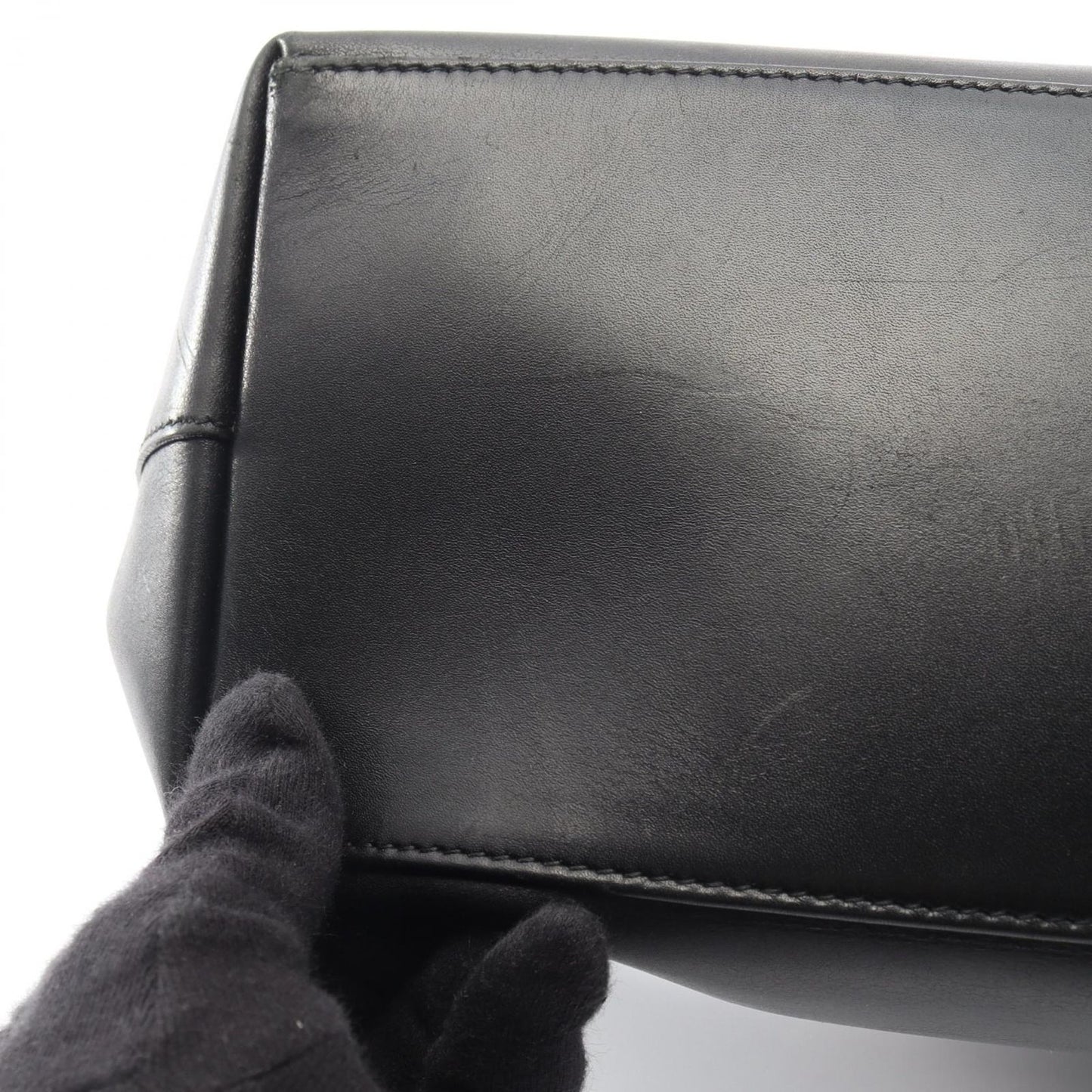 Gucci Shoulder Bag Bamboo 001 Black Leather — view 6