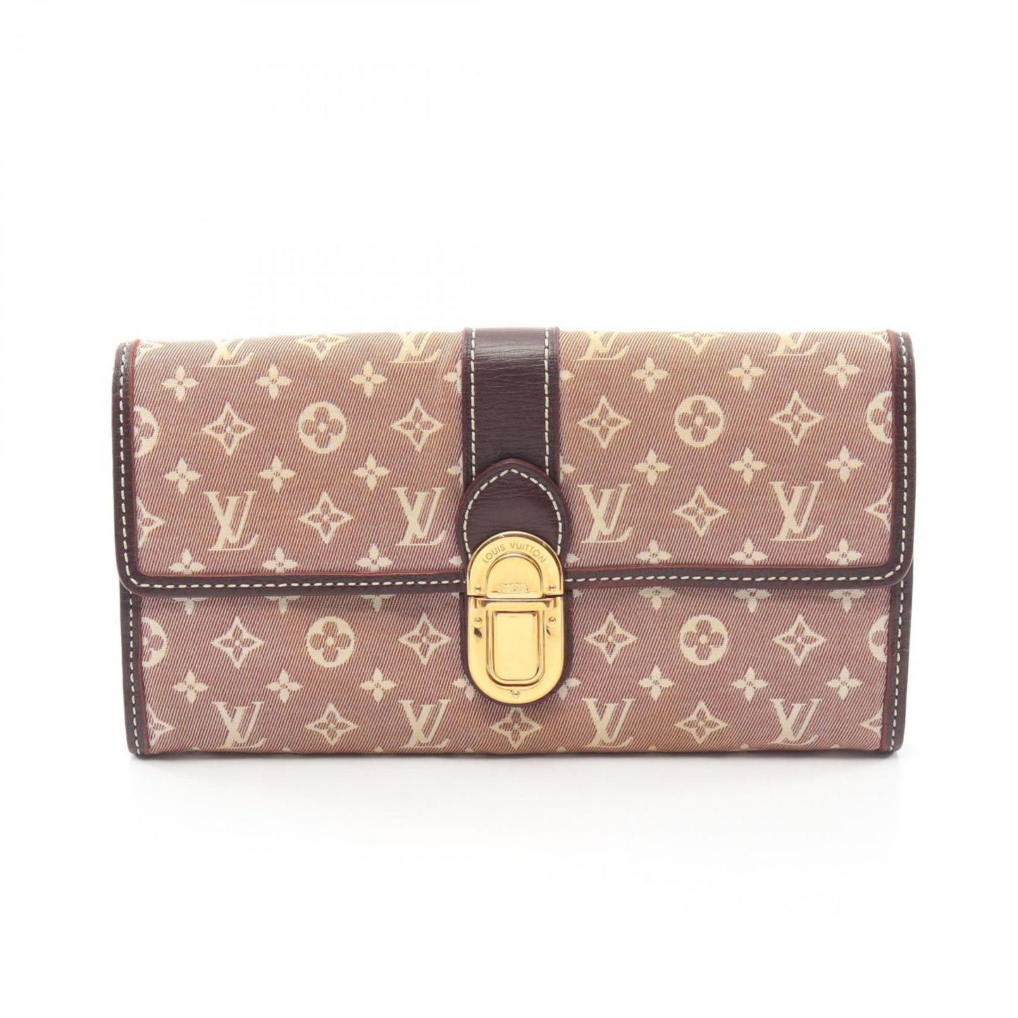Louis Vuitton Bifold Wallet Portefeuille Sarah Monogram Idylle Sepia Canvas