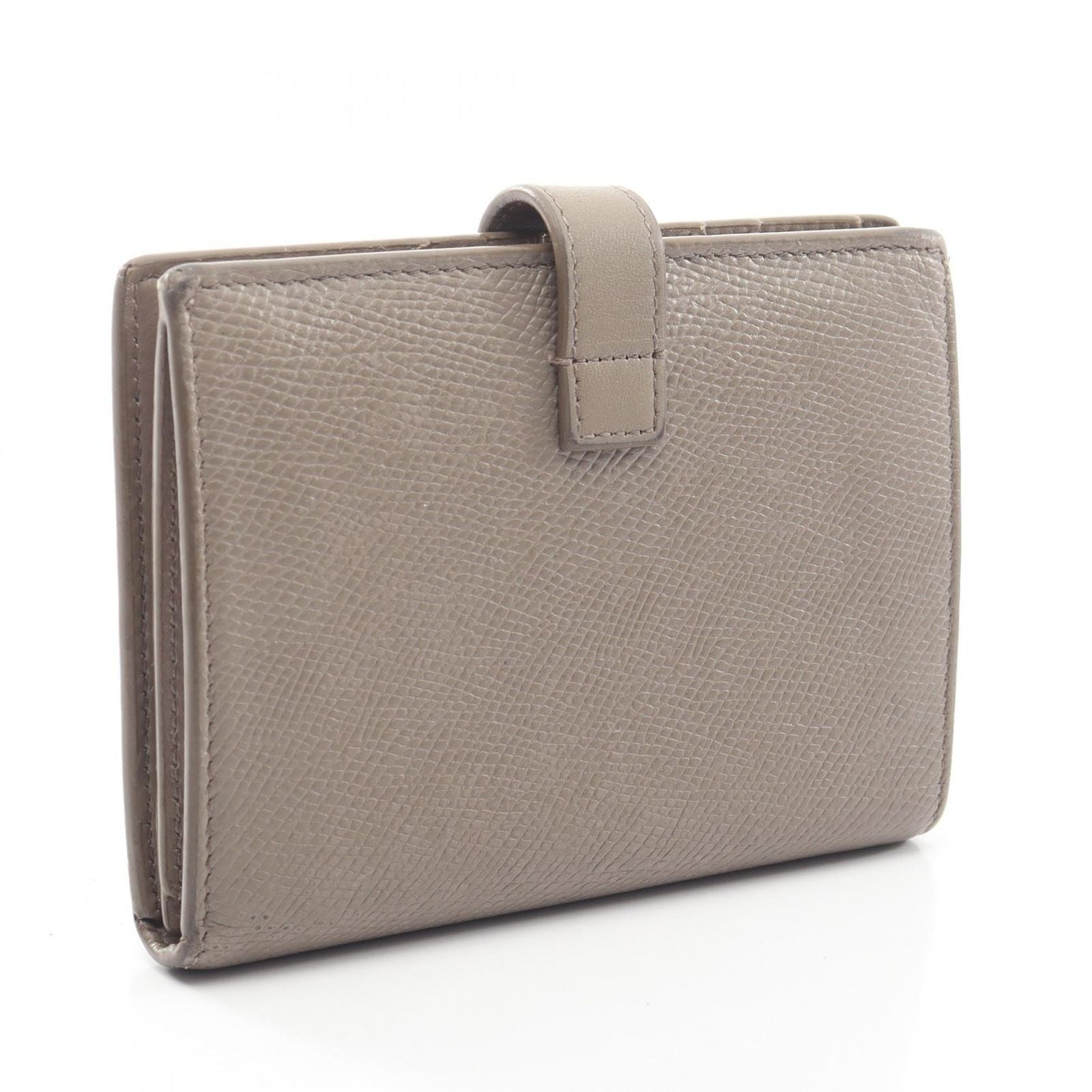 Celine Bifold Wallet Strap 10 643 Gray Beige Leather — view 2