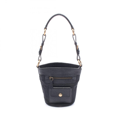 Prada Triangle Logo Black Nylon Leather Shoulder