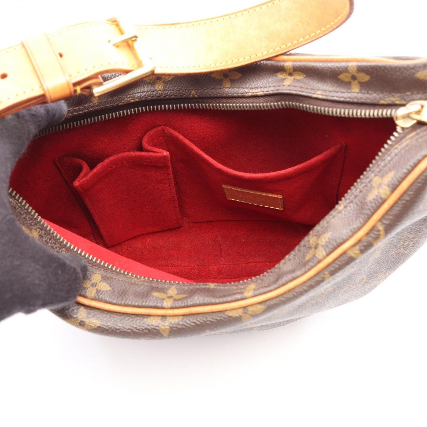 Louis Vuitton Shoulder Bag Croissant MM Monogram Canvas Leather — view 3