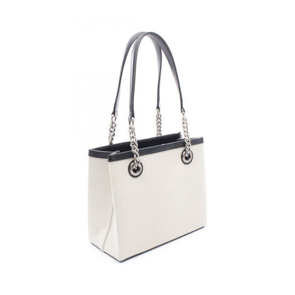 Balenciaga Tote Duty Small White Black Canvas Leather — view 2
