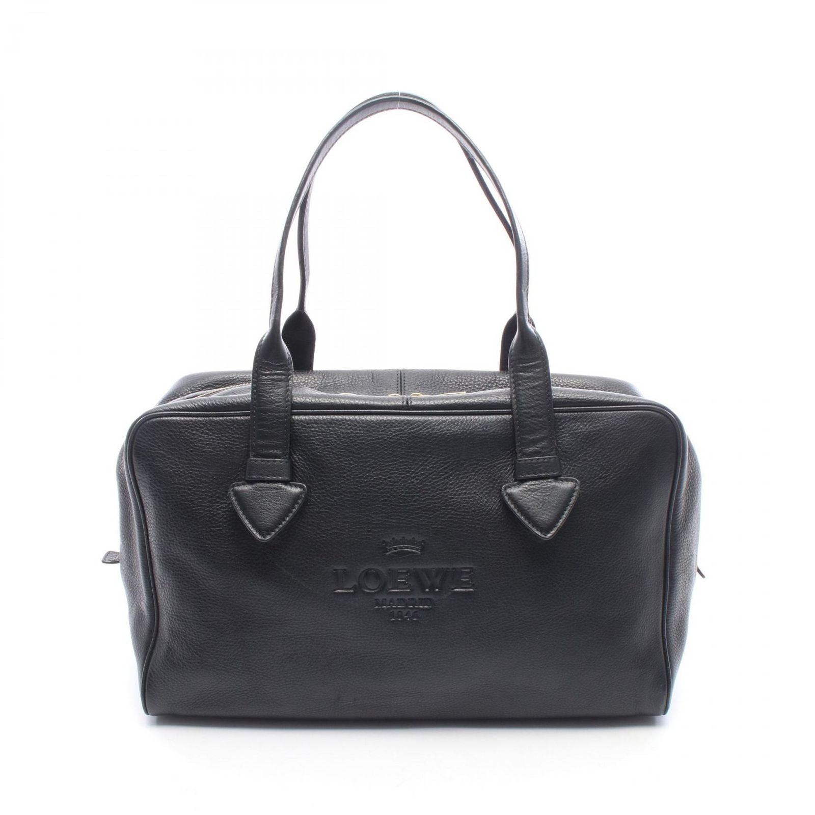 Loewe Heritage Black Leather Shoulder