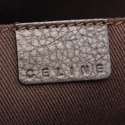 Celine Handbag Boogie Bag Dark Brown Leather — view 4