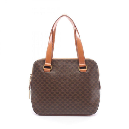 Celine Handbag Macadamia Brown Canvas Leather