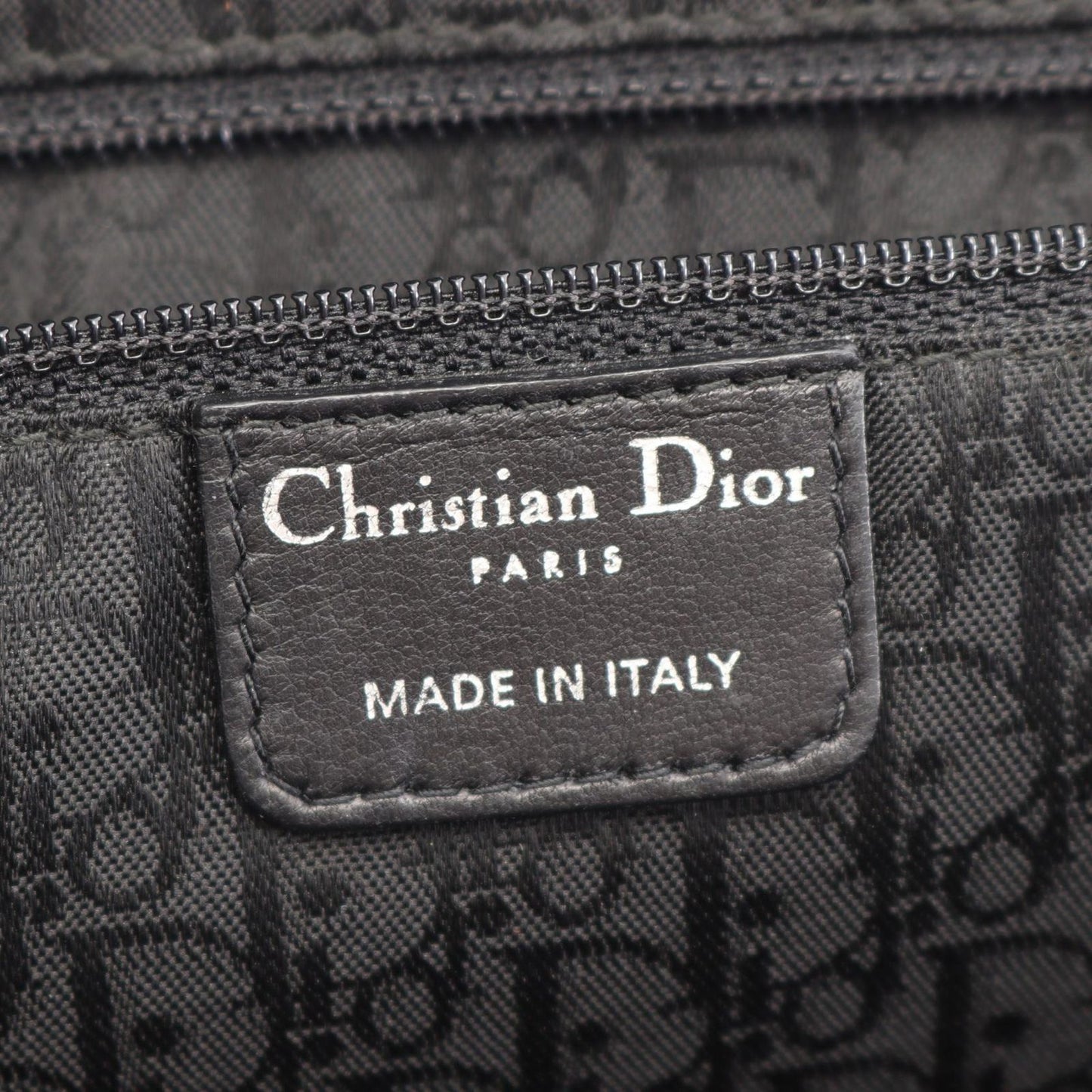 Dior Tote Prissy Gather Black Leather — view 4