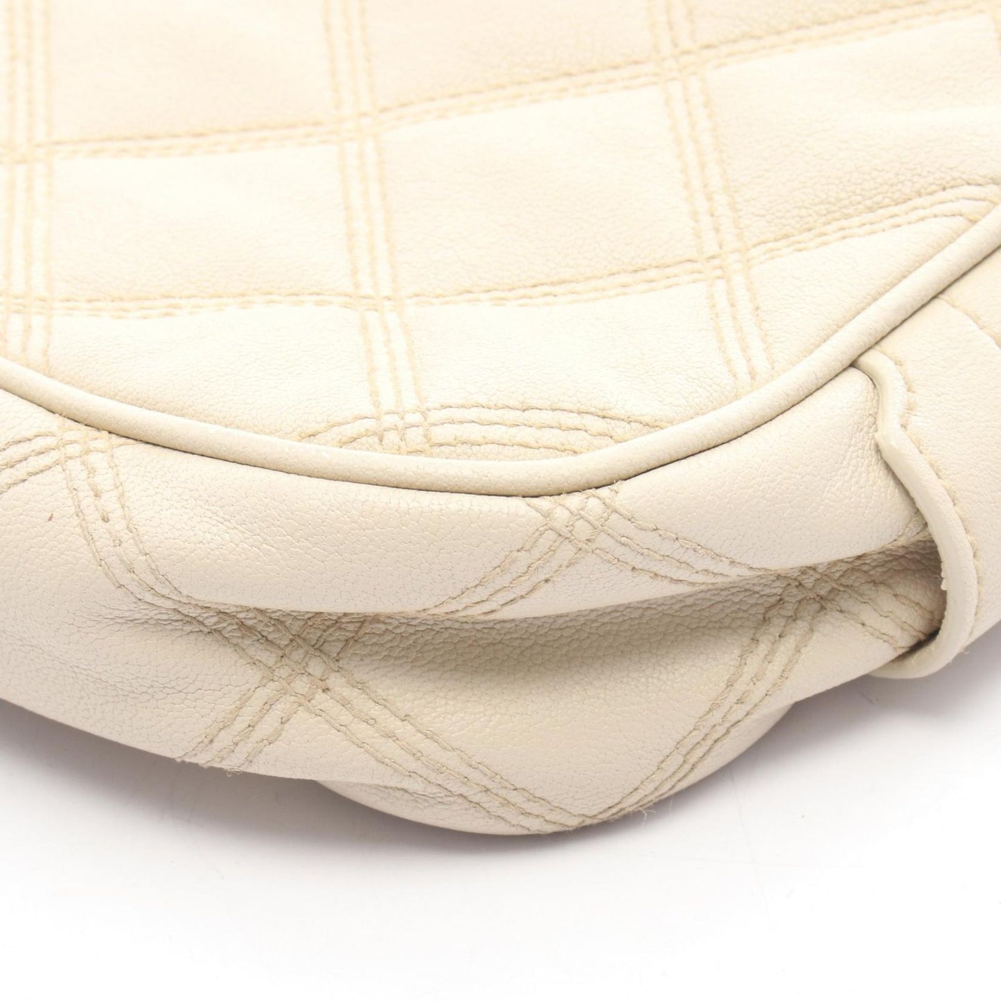 Saint Laurent Paris Shoulder Bag Ivory Leather — view 8