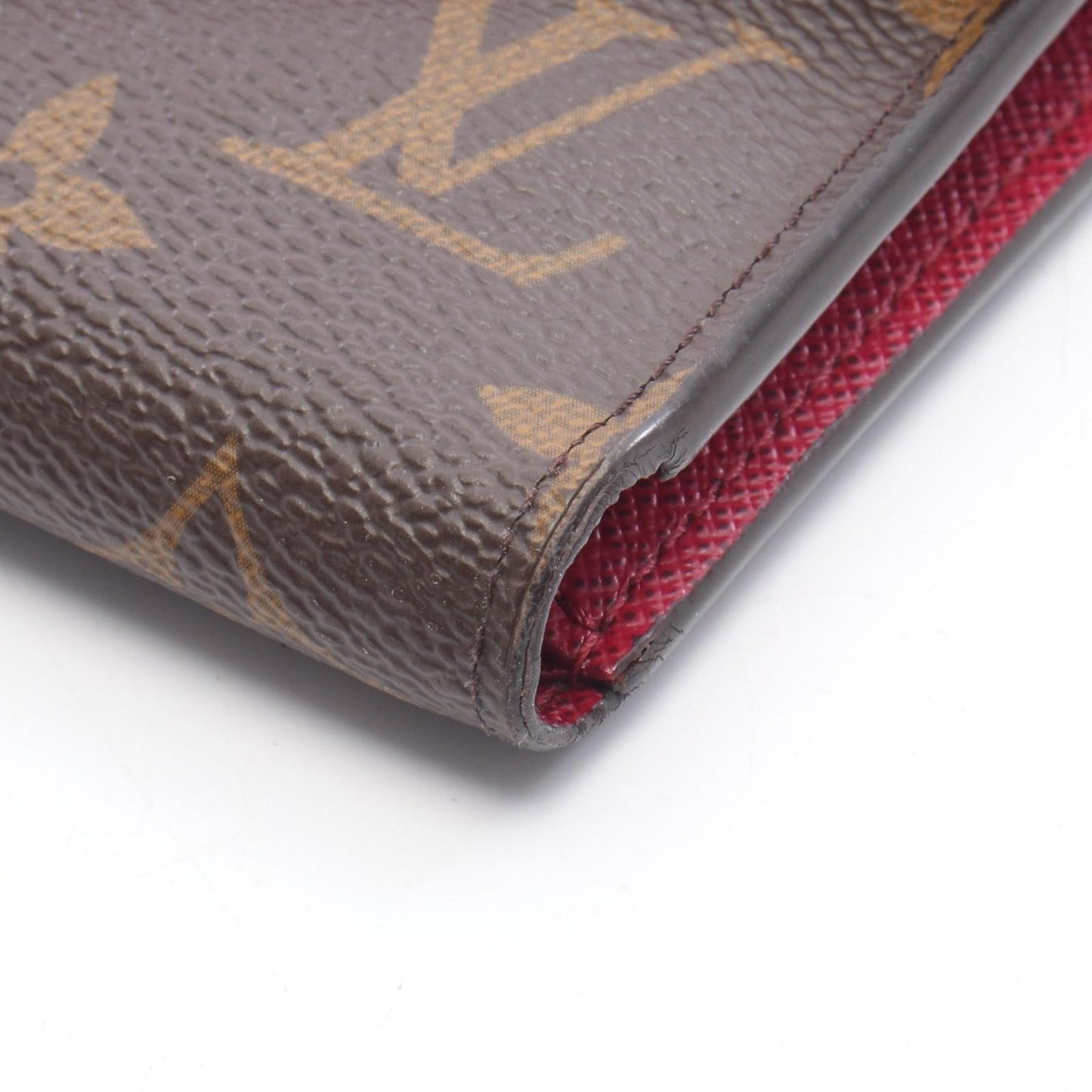 Louis Vuitton Trifold Wallet Portefeuille Victorine Monogram Fuchsia Leather — view 9