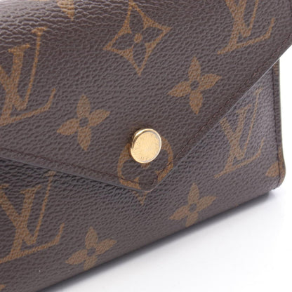 Louis Vuitton Trifold Wallet Portefeuille Victorine Monogram Fuchsia Leather — view 8