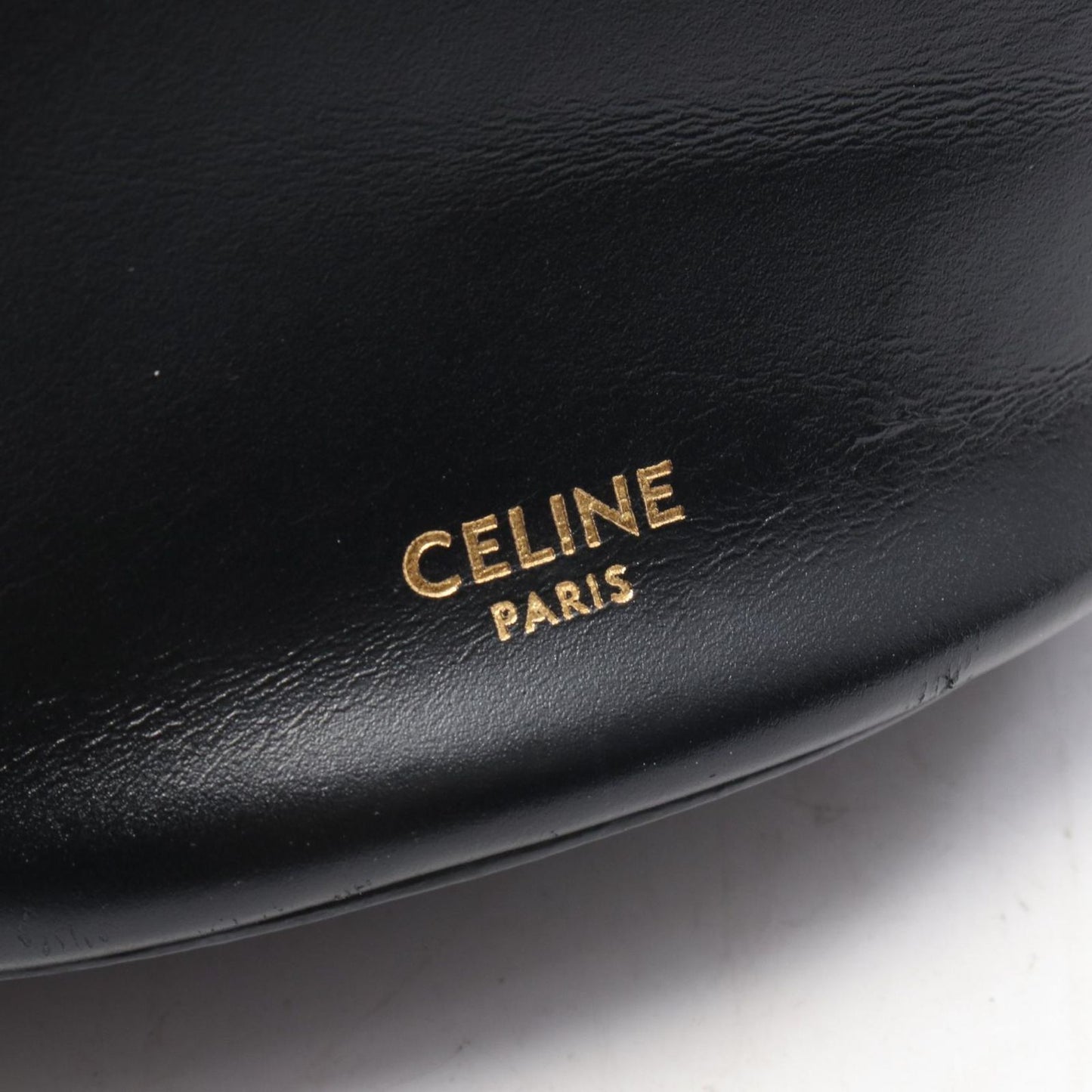 Celine Shoulder Bag Cles Sea Bucket Black Leather — view 4