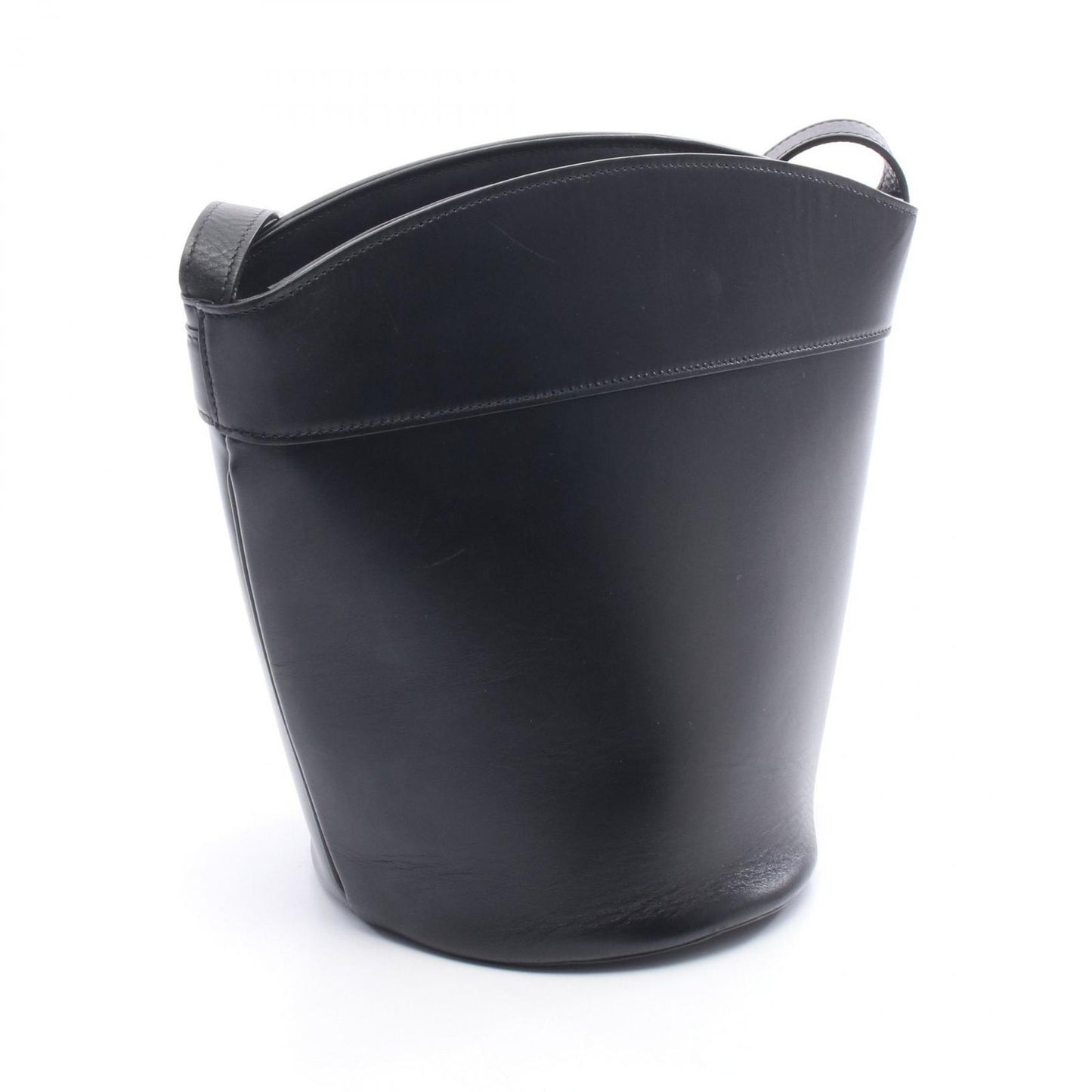 Celine Shoulder Bag Cles Sea Bucket Black Leather — view 2