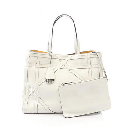 Dior Tote Giant Cannage Connect White Leather