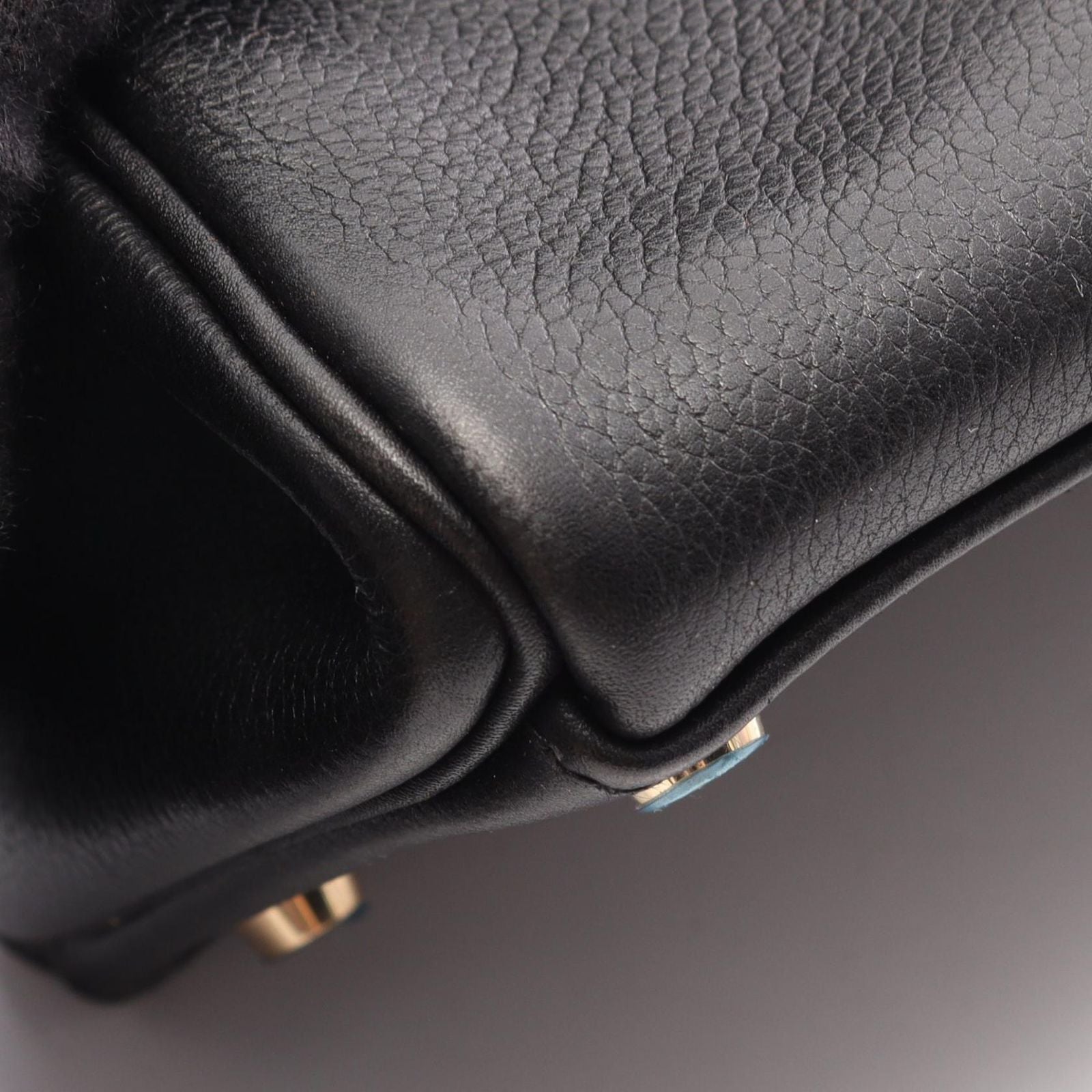 Hermes Handbag Kelly 32 Retourne 2-Way Black Leather — view 8