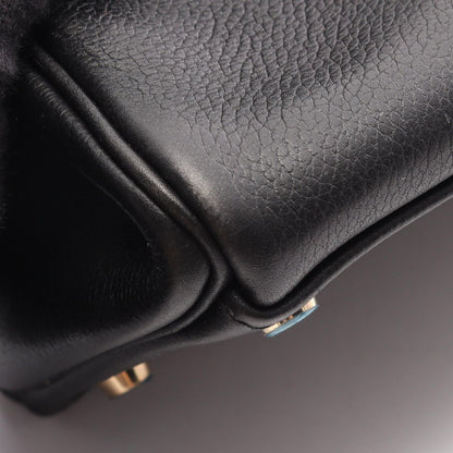 Hermes Handbag Kelly 32 Retourne 2-Way Black Leather — view 8