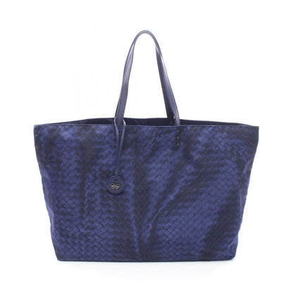 Bottega Veneta Tote Intreccio Illusion Blue Nylon Leather