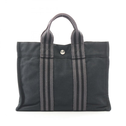 Hermes Tote Fourre Tout PM Black Canvas