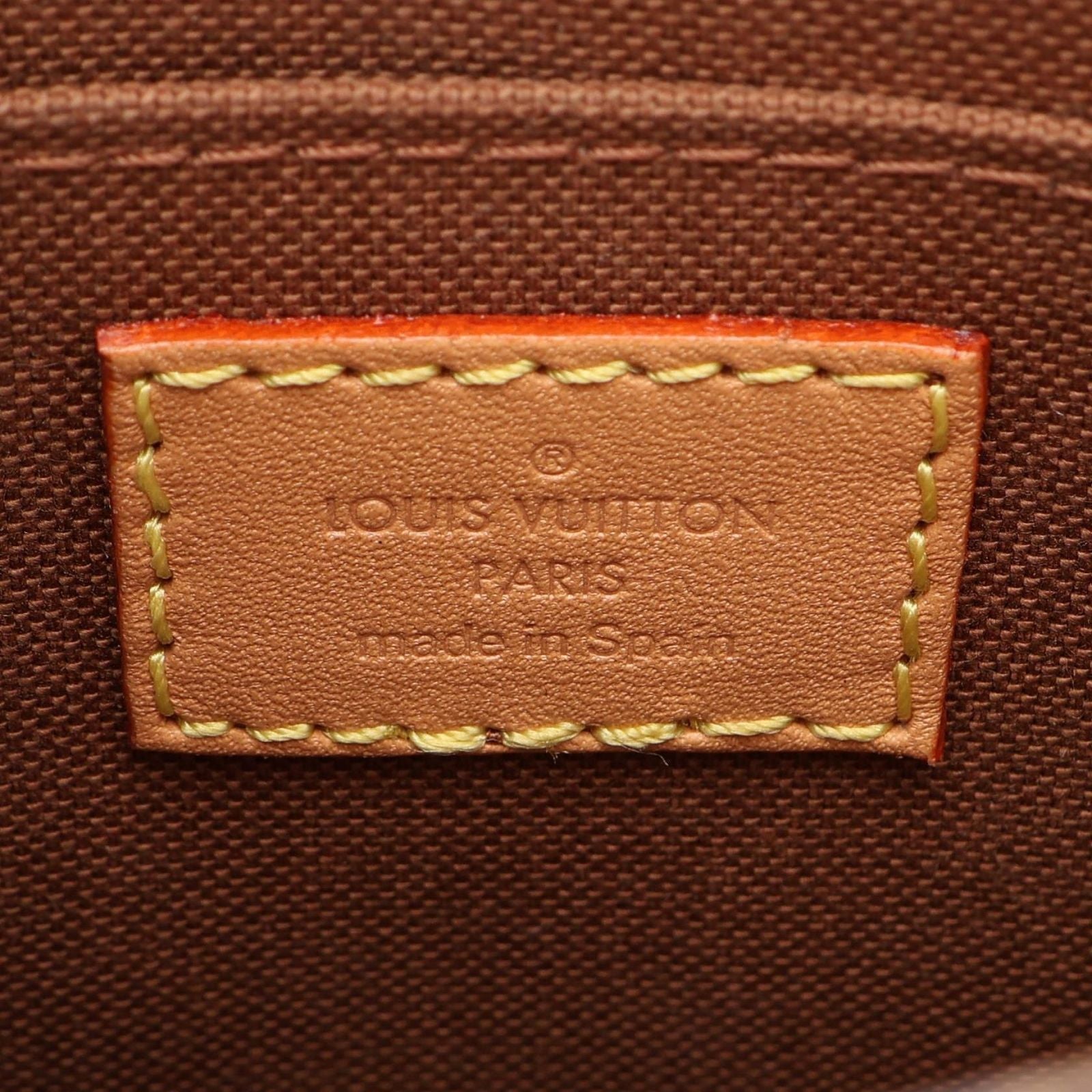 Louis Vuitton Handbag Sac Plat Monogram 2-Way Canvas Leather Petite — view 4