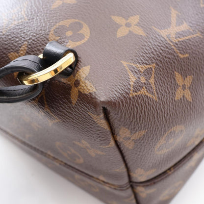 Louis Vuitton Backpack Montsouris NM PM Monogram Noir Canvas Leather — view 7